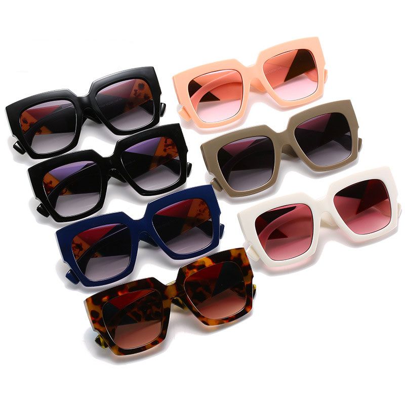 Textured Legs square rimless gradient tint sunglasses