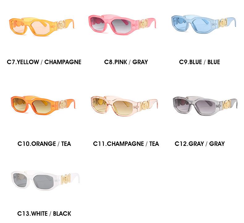 Fashion personalized irregular frame retro sunglasses