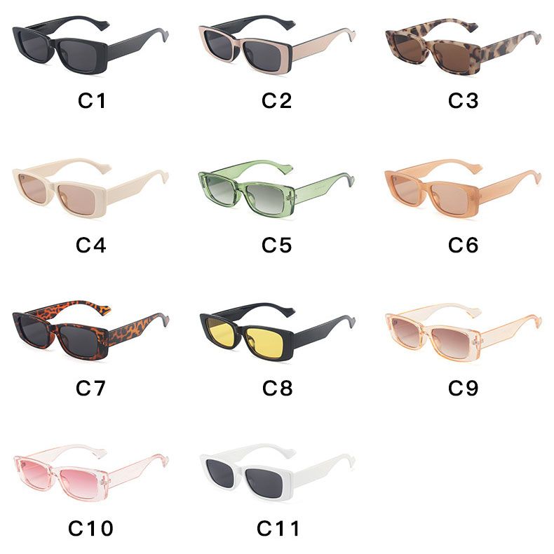 Narrow Rectangle Retro Fashion Popular Sunglasses
