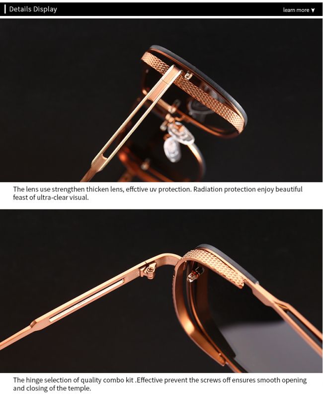 Premium Gradient Lens Metal Frame Aviator Sunglasses