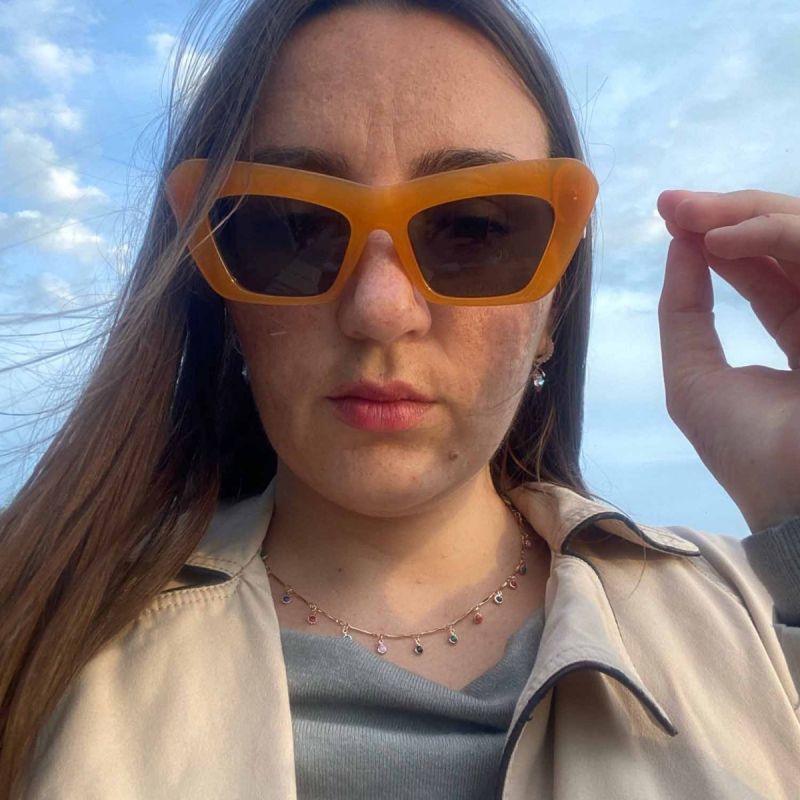 Women Vintage Big Shades Cat Eye Sunglasses