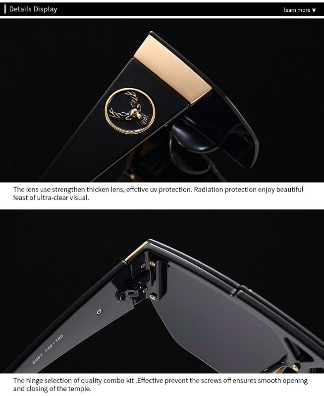 Oversize modern geometric aviators pearl sunglasses