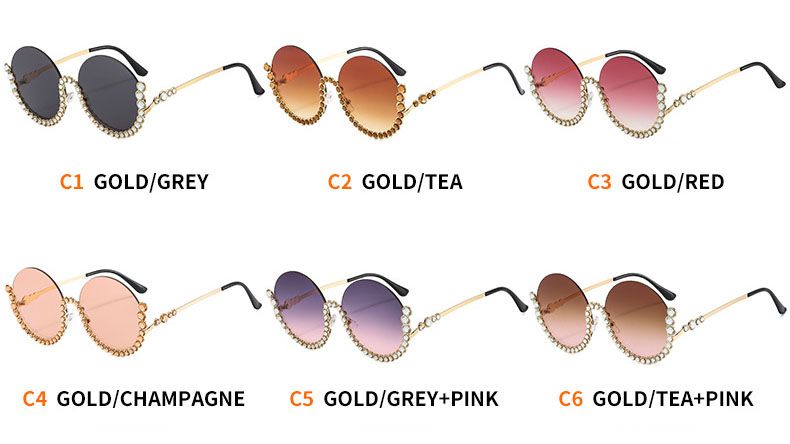 Classic Oval Shape Vintage Steampunk Sunglasses