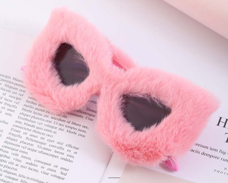 Super Cute Little Monster Fluffy Cat Eye Sunglasses