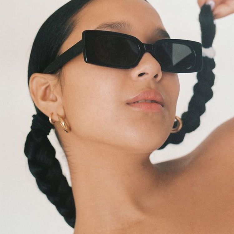 Fashion Candy Color Sunglasses Girls Retro Rectangle Shades
