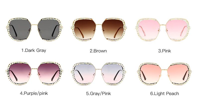 Shiny butterfly luxury bling gradient sunglasses