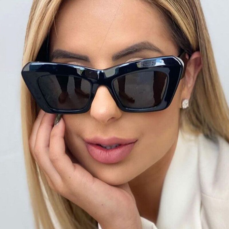 Women Vintage Luxury Big Shades Cat Eye Sunglasses
