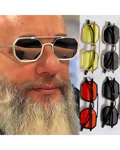 Eye catching premium alloy retro steampunk sunglasses