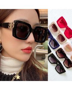 Luxury Square Fashion Double B Hinge Women Sunglasses