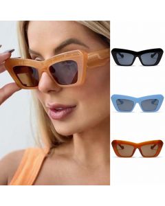Women Vintage Big Shades Cat Eye Sunglasses