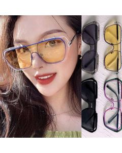 Vintage Style Fashion Mono Lens Oversized Sunglasses