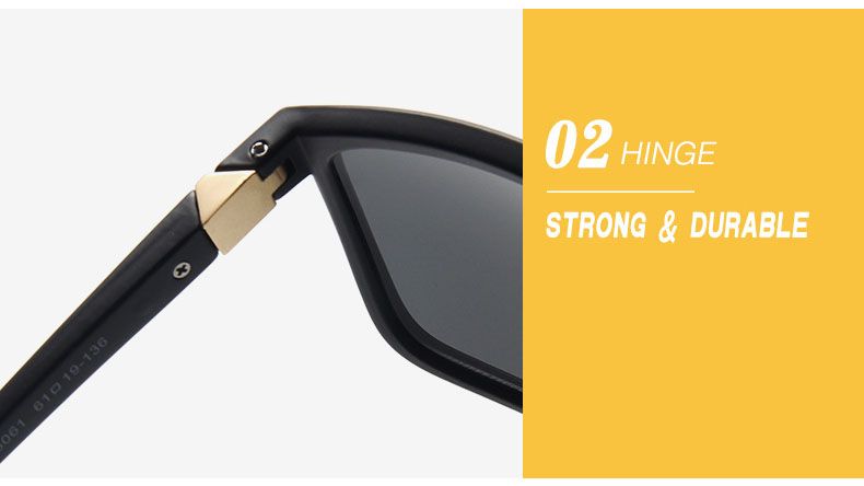 Retro D Frame Men Sunglasses Classic Rectangle Shades