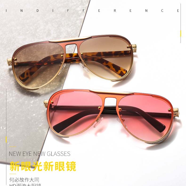 Fashion style female luxury lady aviator sunglasses