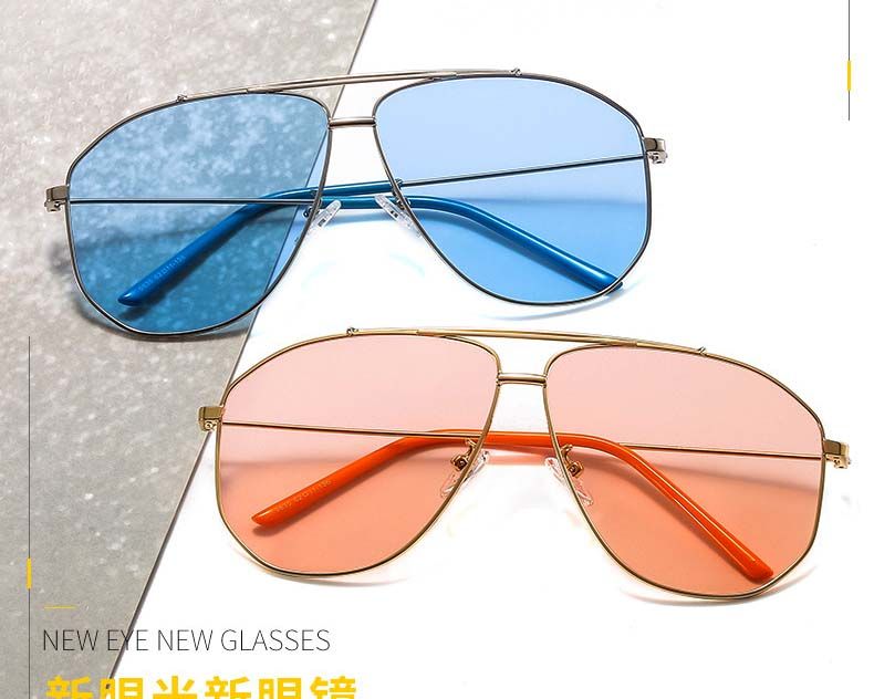 Pilot Metal Frame Sunglasses Fashion Aviator Shades
