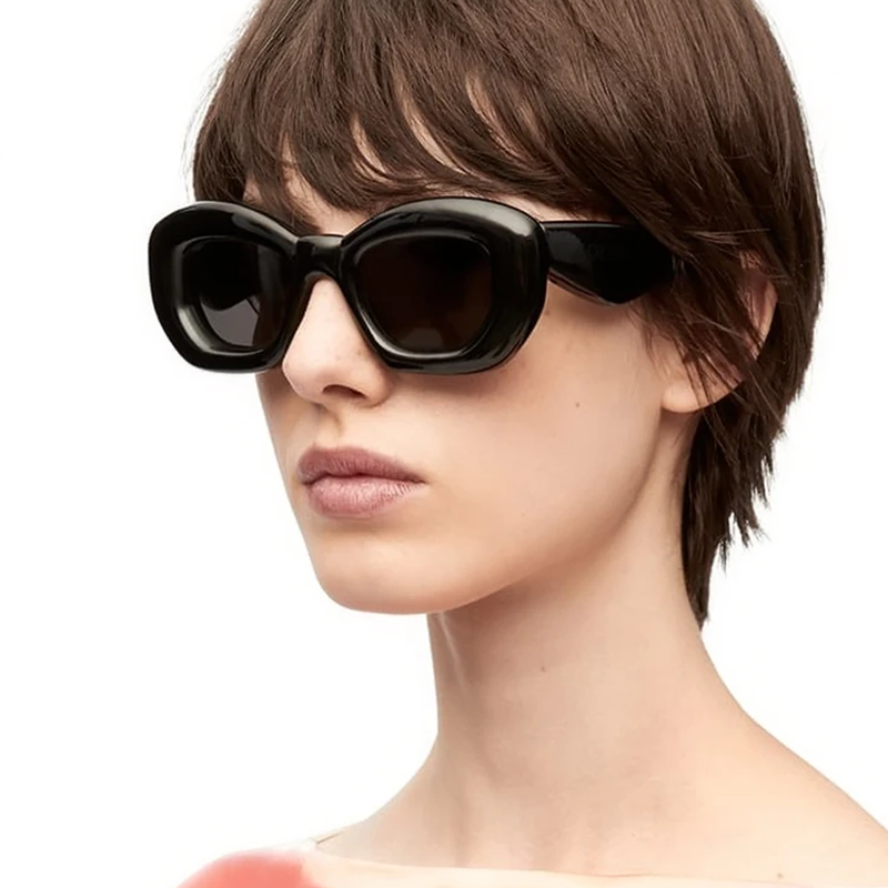 Polygon Bold Bulgy Frame Fresh Color Modern Sunglasses