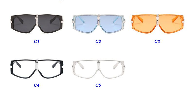 Fresh Color Sports Style Oversize Wrap Around Goggles