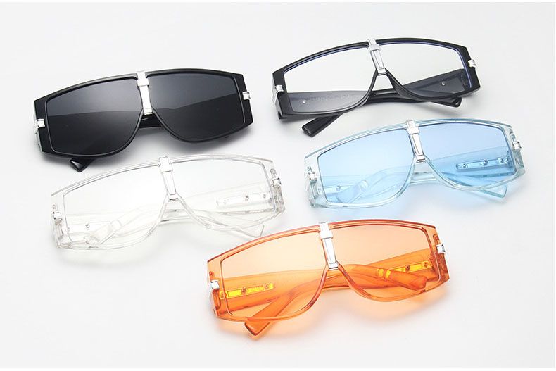 Fresh Color Sports Style Oversize Wrap Around Goggles