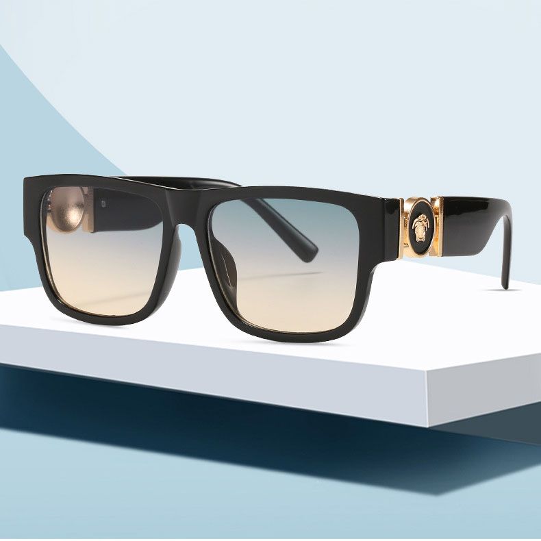 Personality Frame Fashion Retro Rectangular Sunglasses 