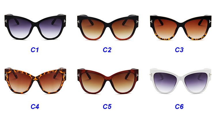 Cat Eye Women's Retro Oversize Gradient Sunglasses