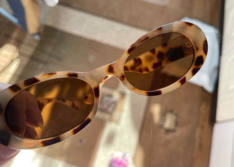 Hip Hop Style Oval Sunglasses Vintage Cute Shades