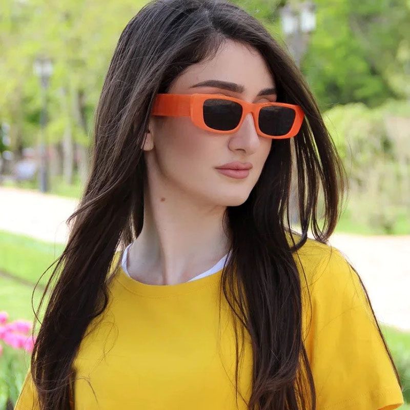 Cute Colorful Rectangular Girls Vintage Sunglasses