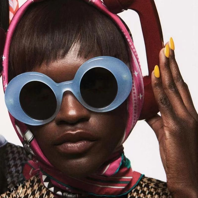 Fashion Round Outdoor Sunglasses Girls Hip Hop Shades