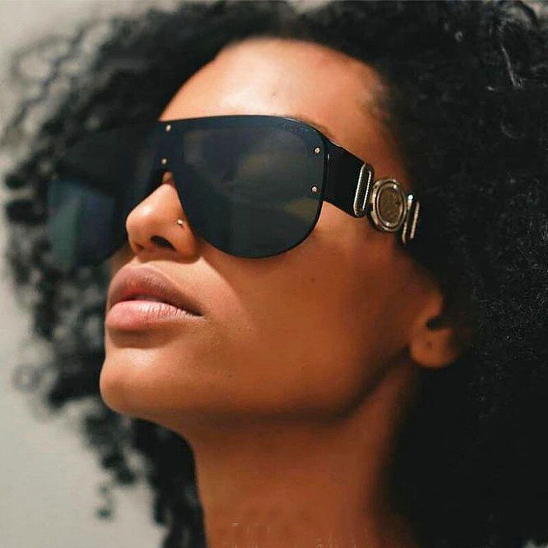 Innovative glamorous luxury mono lens sunglasses