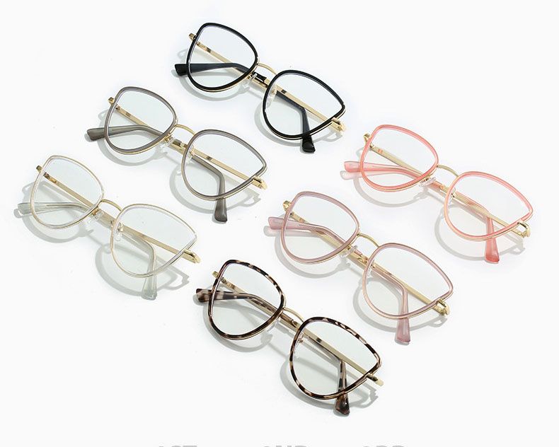 TR90 Frame Spring Hinge Anti Blue Light Cat Eye Glasses