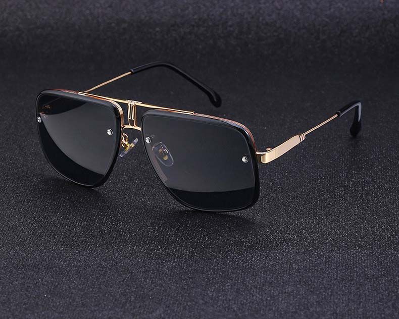 Luxury Rhinestones Bling Aviator Gold Bee Sunglasses