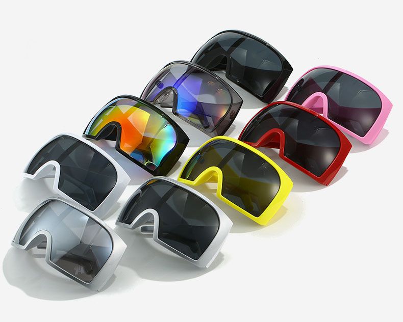Oversized Shield Sunglasses Big Frame Sports Goggles