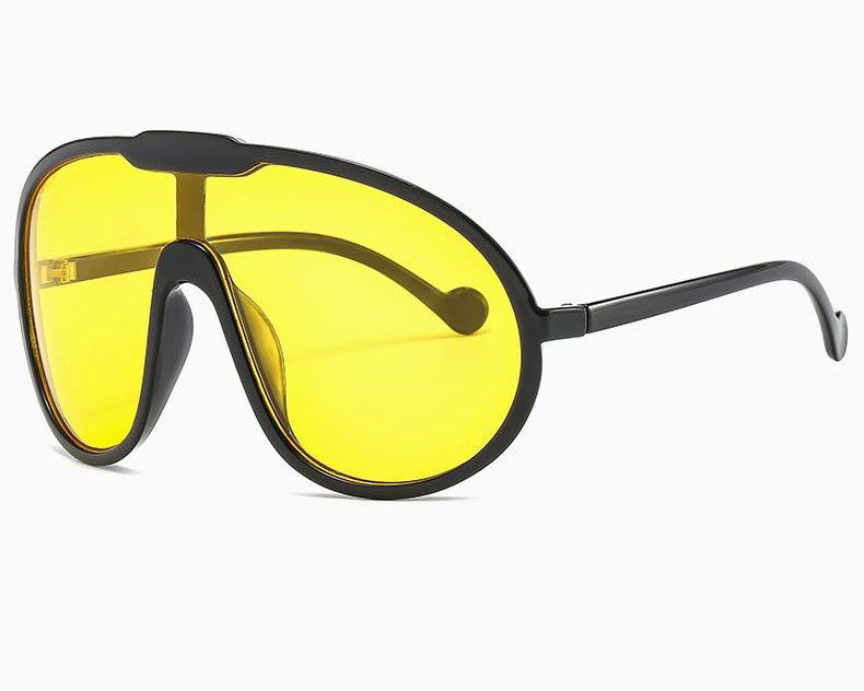 Oversize One Piece Shield Sunglasses Dust-proof Goggles