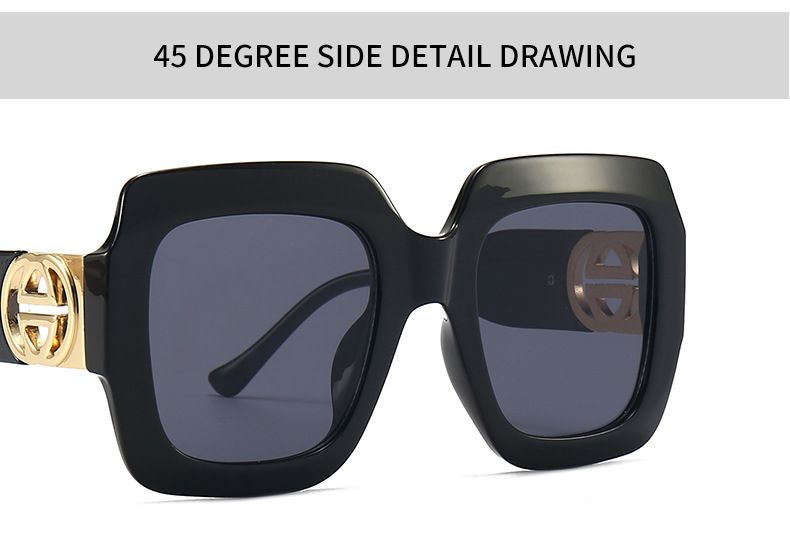 Celebrity Women Large Square Sunglasses Oversize Shades