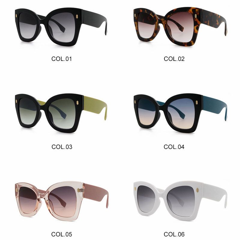 Superb stunning oversize cat eye gradient sunglasses
