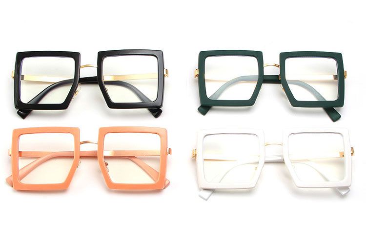 Oversize Frame Square Anti Blue Light Reading Glasses 