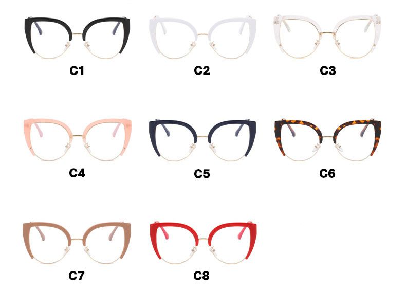 Blue Light Proof Optical Women Vintage Cat Eye Glasses