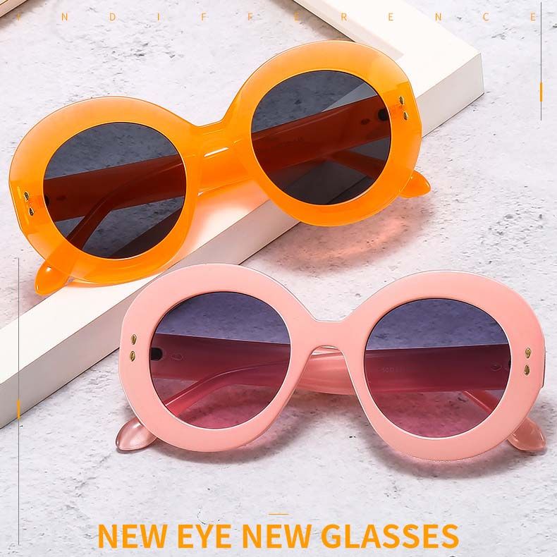 Fashion Round Sunglasses Cute Candy Color Shades