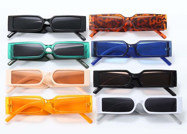Rectangle Frame Fashion Sunglasses Hip Hop Vintage Shades