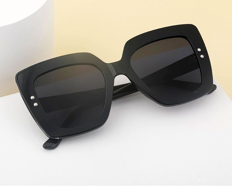 Square Sunglasses Women Fashion Luxury Big Frame Shades