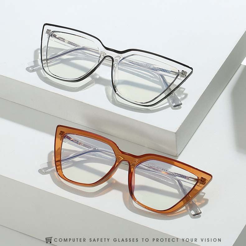 Durable TR90 Anti-blue Light Girls Cat Eye Eyeglasses