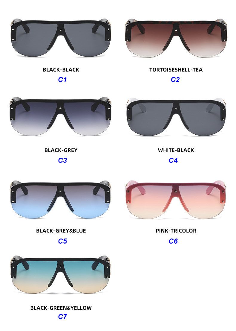 Innovative glamorous luxury mono lens sunglasses