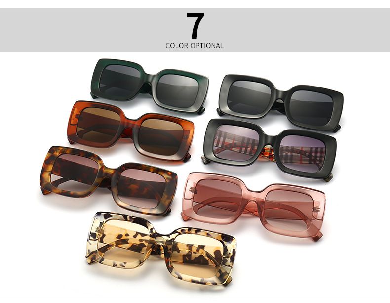 Modern Mono Lens Square Oversized Sunglasses