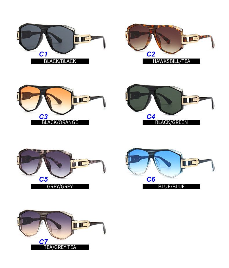 Retro Designer Sunglasses Aviator Men Vintage Shades