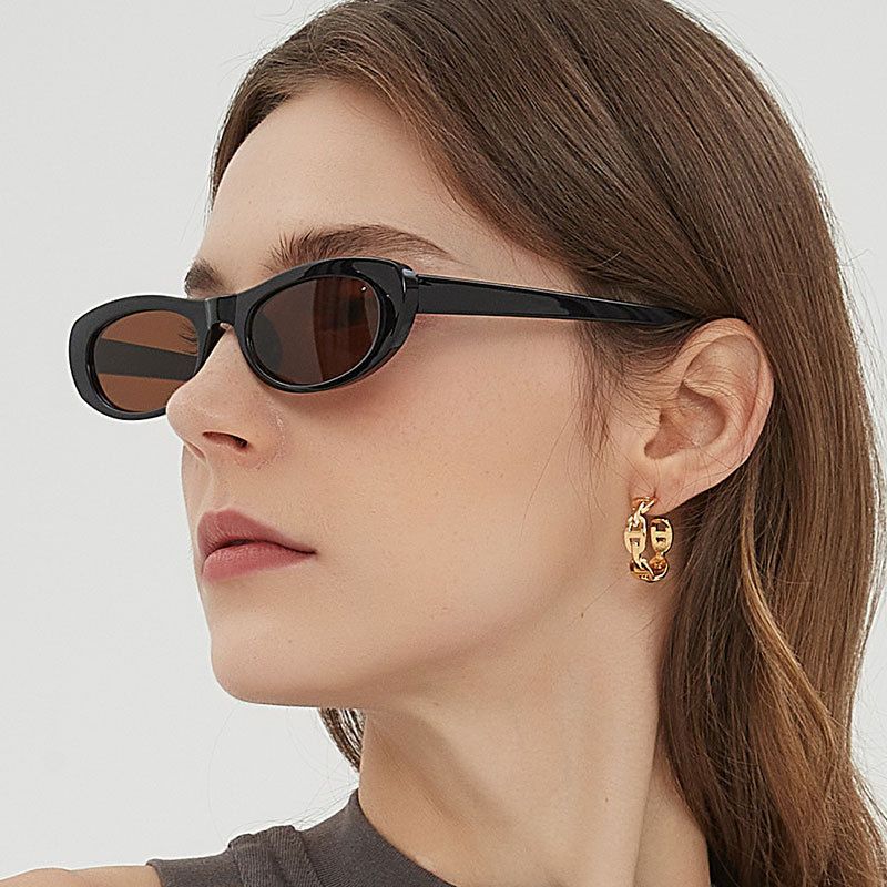 Women's Lovely Small Frame Oval Sun Glasses