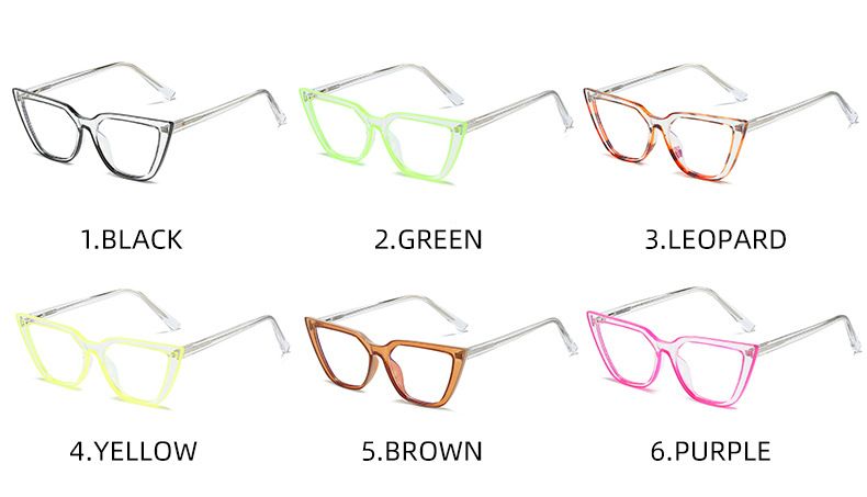 Durable TR90 Anti-blue Light Girls Cat Eye Eyeglasses