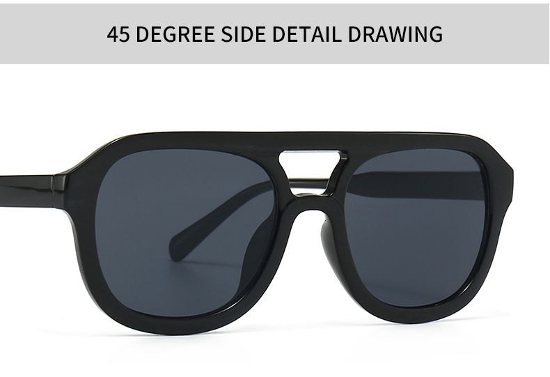 Girls Double Bridges Flat Top Vintage Sunglasses