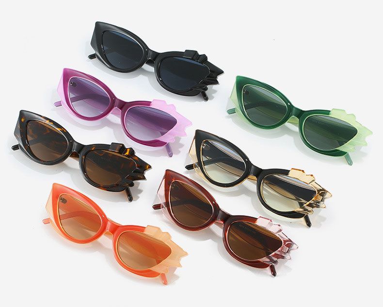 Women's Cat Eye Frame Retro Multicolored Sunglasses