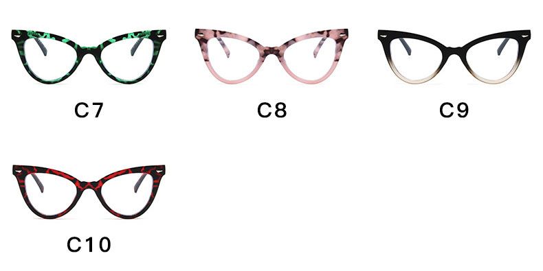 Retro Cat Eye Frame Women Anti Blue Light Glasses