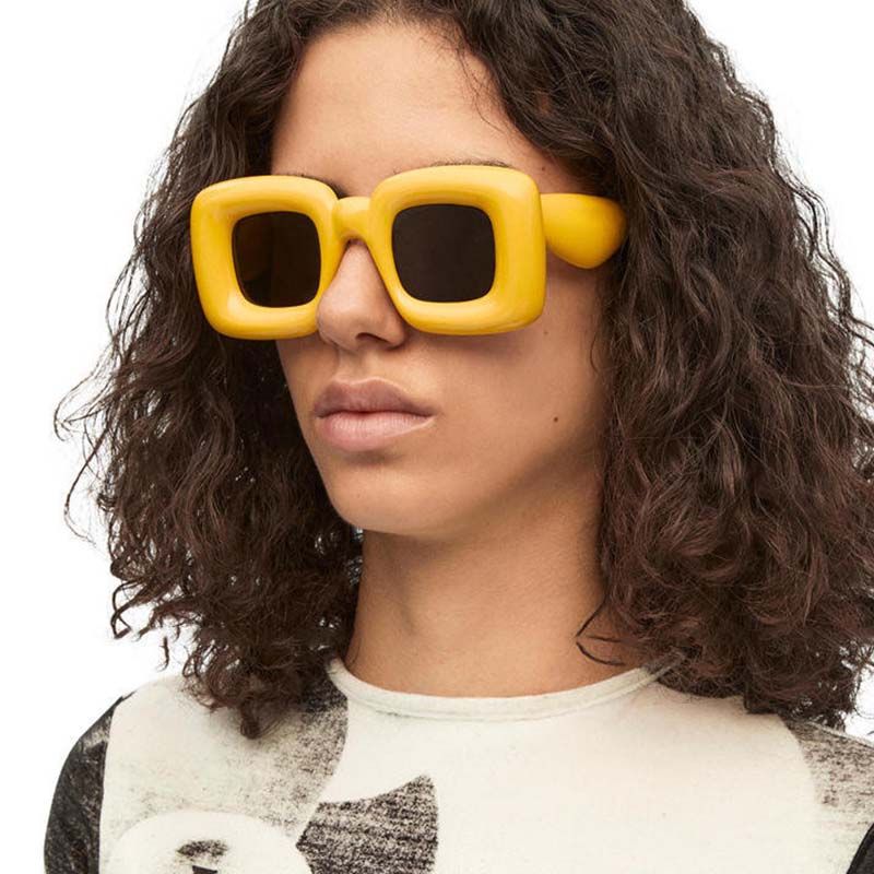 Candy Color Darling Bold Frame Square Sunglasses