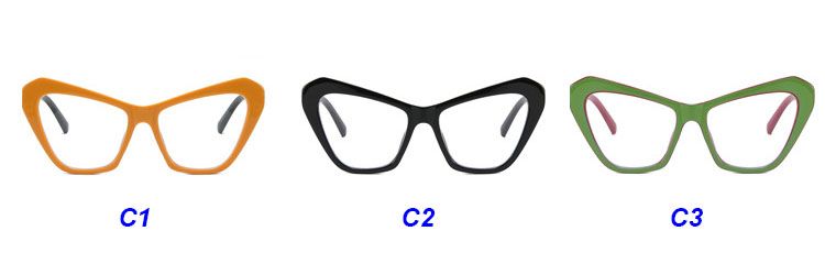 Cat Eye Frame Candy Color Blue Light Blocking Glasses