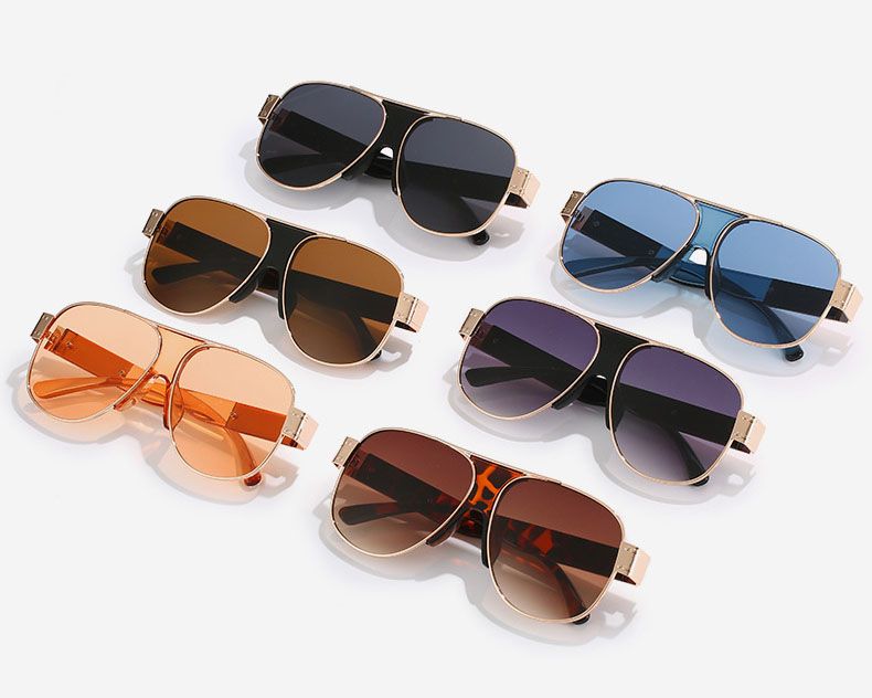 Pilot Luxury Fashion Alloy Frame Aviator Sun Glasses